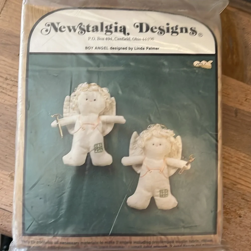 Newstalgia Designs Angels Two Vintage Kits Unopened 1980’s Boy Angels Love New